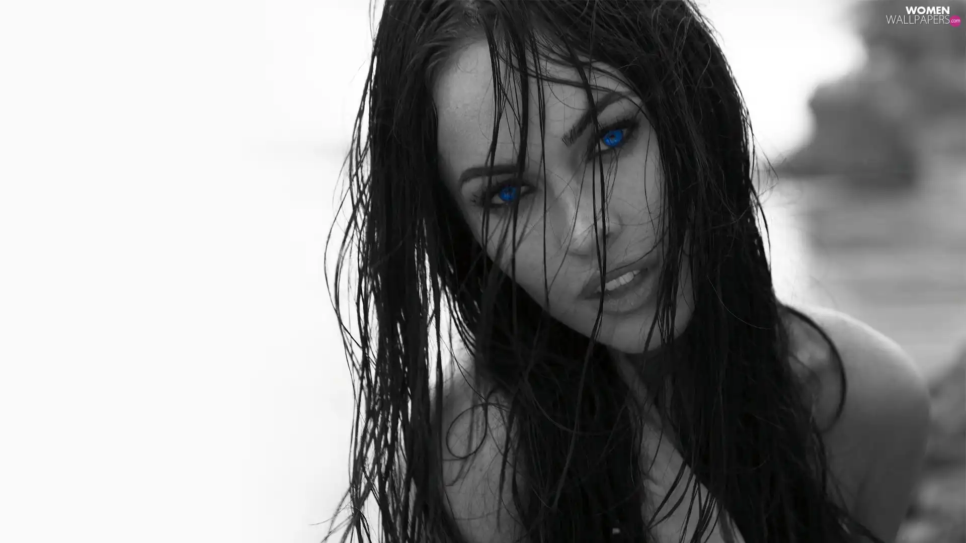 Eyes, Megan Fox, Blue