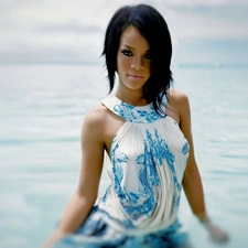 dress, Rihanna, Blue