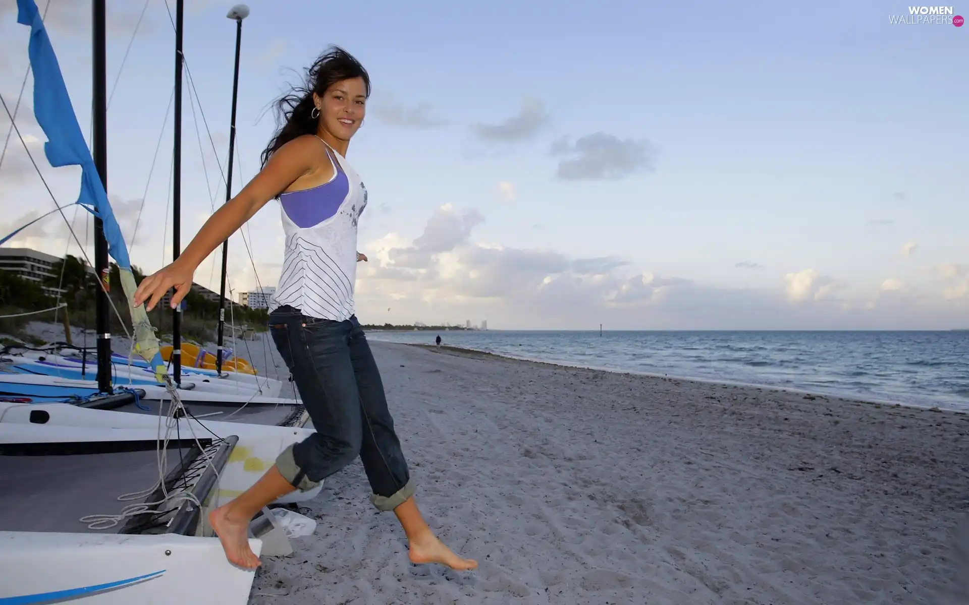 Ana Ivanović, sea, Beaches, Yachts