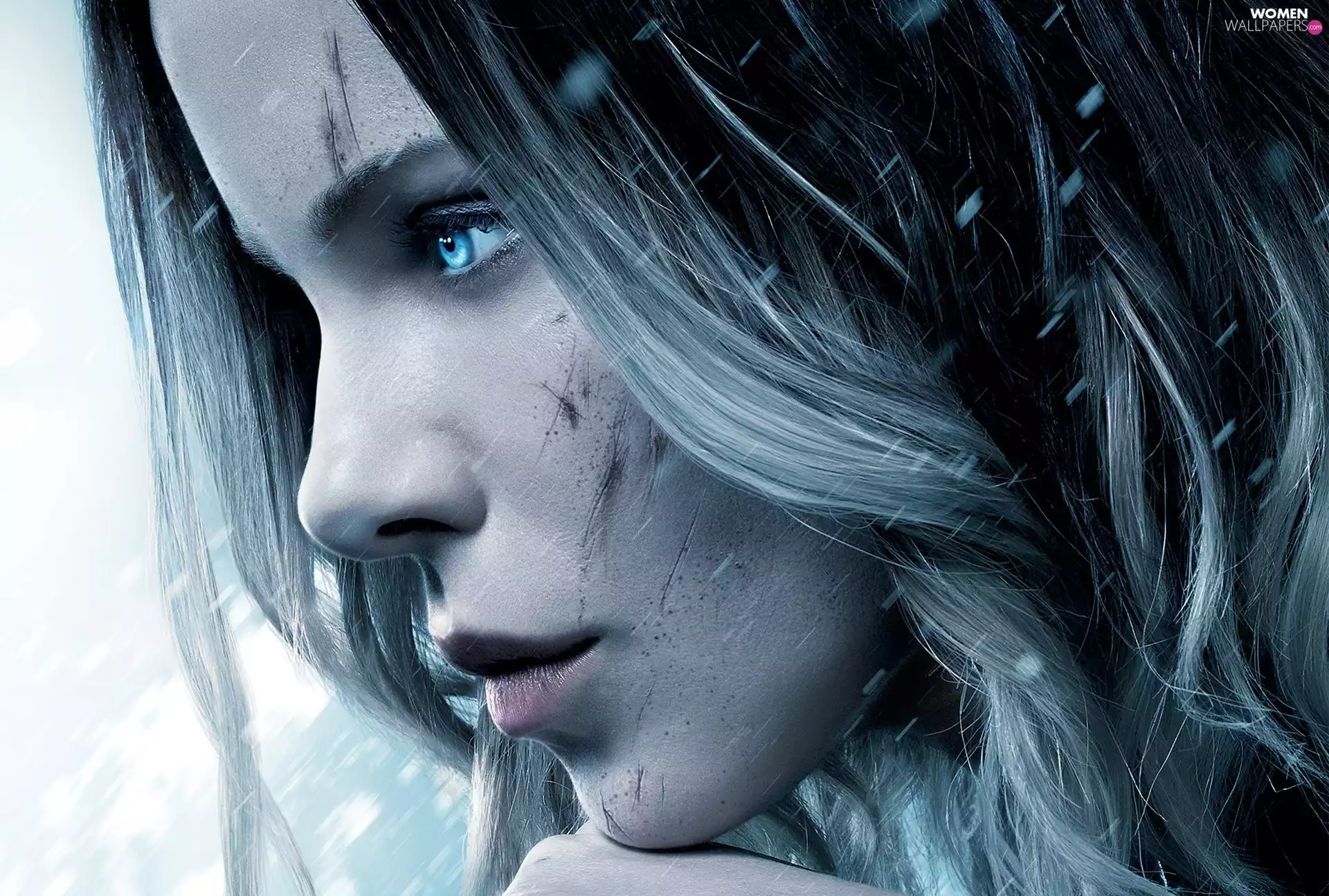 wounds, face, Underworld: Blood Wars, profile, Kate Beckinsale