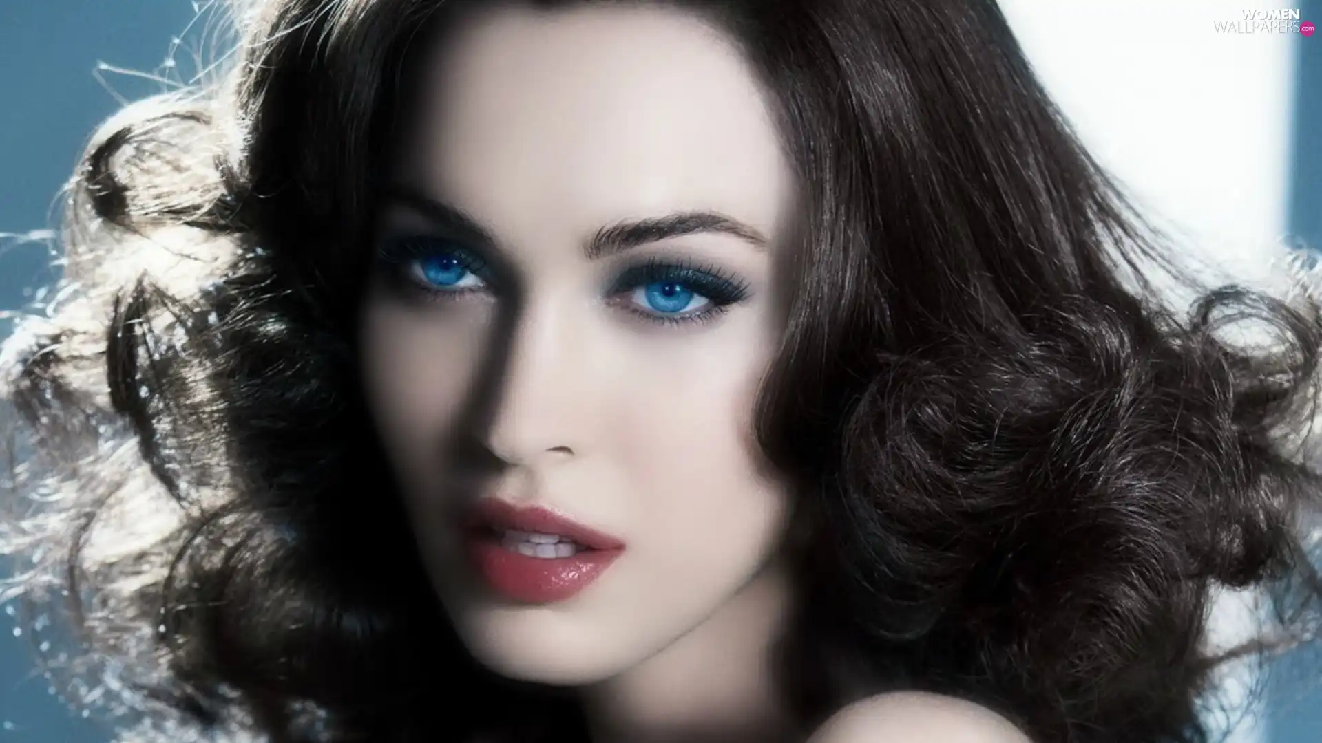 Eyes, Megan Fox, Blue