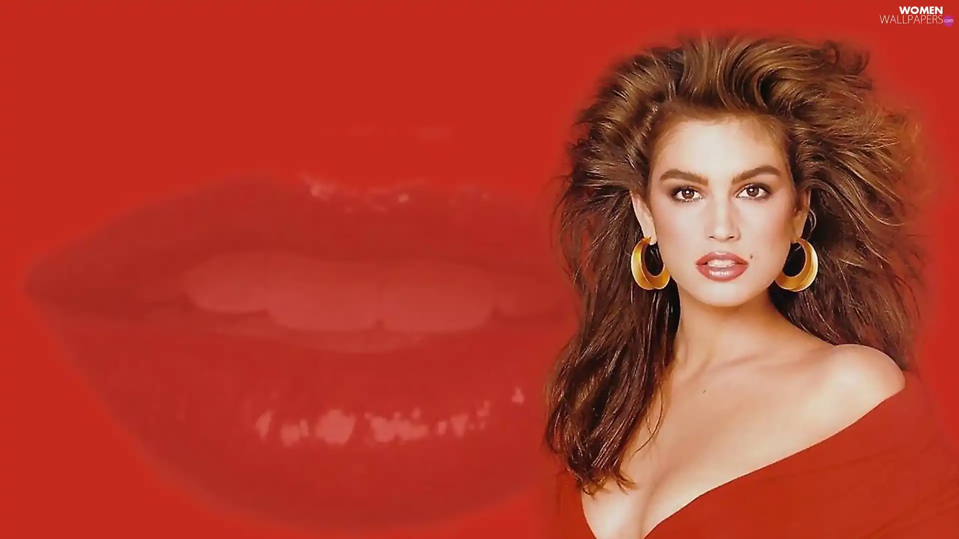 Cindy Crawford, lips