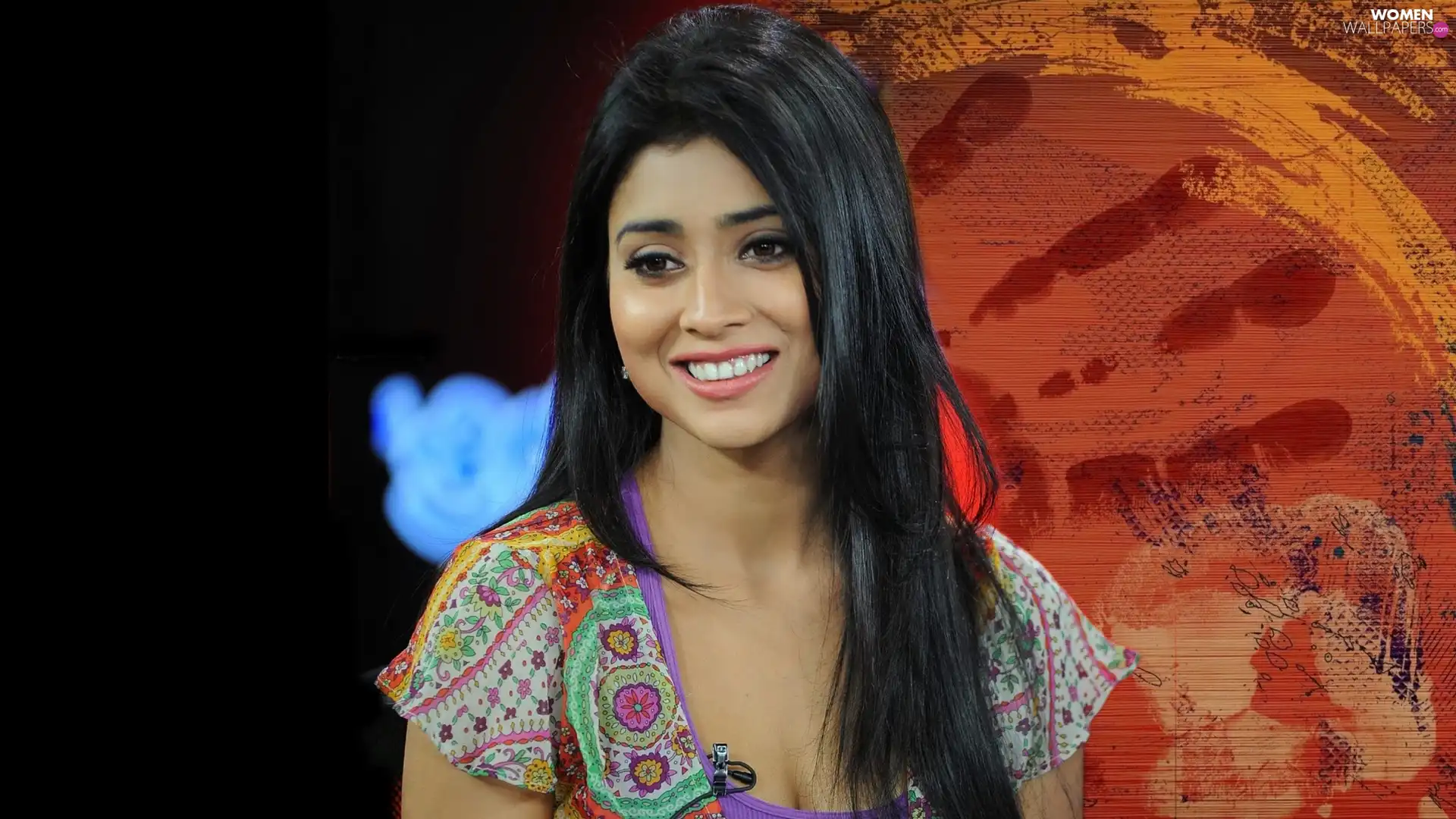 Shriya Saran, make-up, Women, brunette, smiling