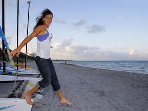 Ana Ivanović, sea, Beaches, Yachts