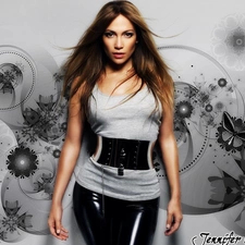 Jennifer Lopez, belt, butterfly, wide