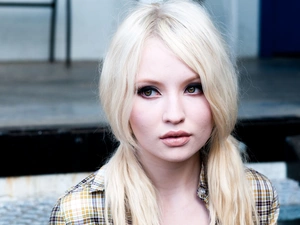 ##, checkered, Blonde, tunic, Emily Browning