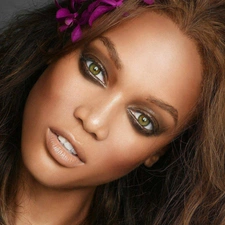 model, Tyra Banks, face