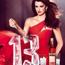 Penelope Cruz, Campari, Icecream, liqueur