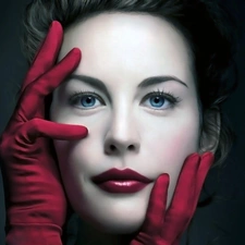 Women, Gloves, Liv Tyler, make-up