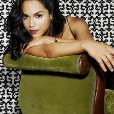 make-up, actress, Green, Armchair, wristlet, Monica Raymund