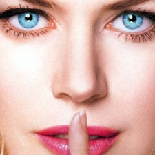 finger, face, Nicole Kidman