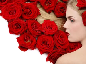 roses, Mena Suvari, make-up, Red, Women