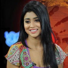 Shriya Saran, make-up, Women, brunette, smiling