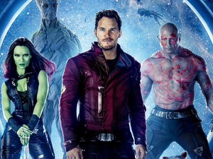 Zoe Saldana, Guardians of the galaxy, Chris Pratt, actress, movie, actor, Dave Bautista