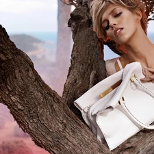 Purse, Anja Rubik, trees