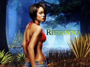 Rihanna, trees, viewes, songster